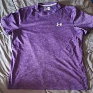 Under Armour Heathered Purple Tee